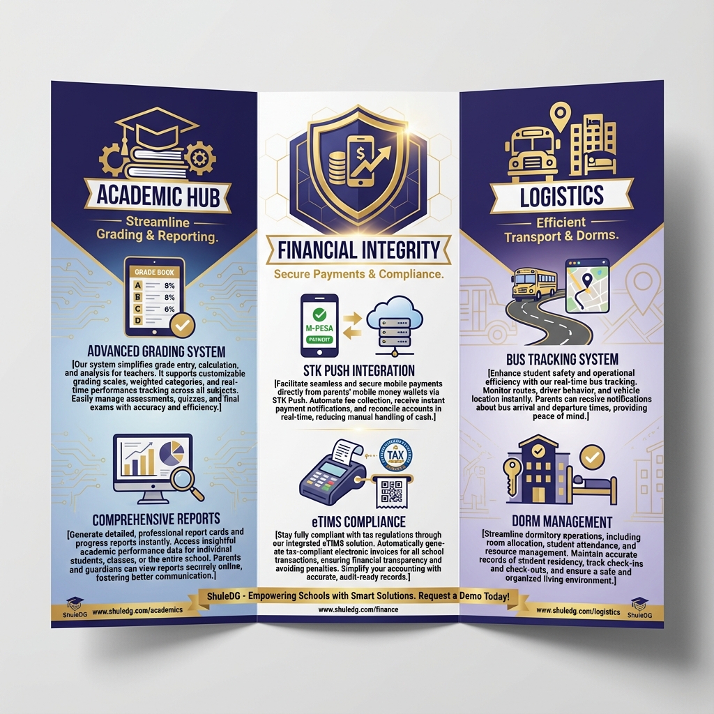 Comprehensive School Academic Report and Analytics Layout